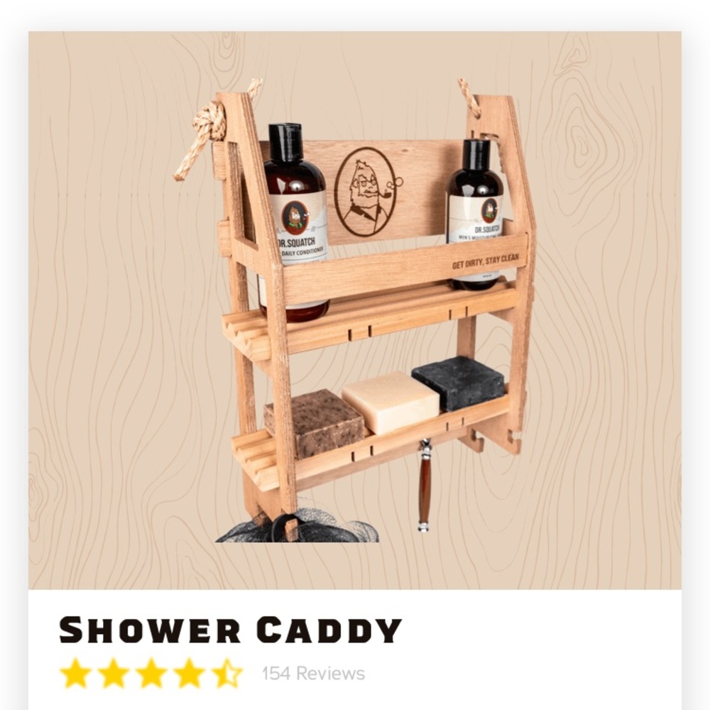 Brand New inbox unopened Dr Squatch shower caddy